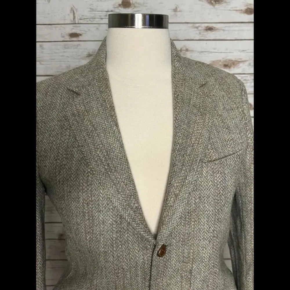 Vintage Asher Harris Tweed Union Made 100% Scottish wool blazer